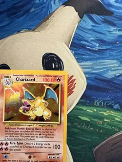 Charizard Holo Base Set Unlimited Edition 4/102 English Pokemon Card - Image 5