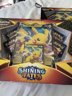 3x Pokemon TCG: Shining Fates Pikachu V Collection Box Set (3 Pikachu V Boxes ) 820650828690 - Image 3