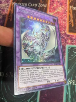 Yu-Gi-Oh! Chimeratech Megafleet Dragon BLAR-EN085 1st Edition Secret Rare NM - Image 2