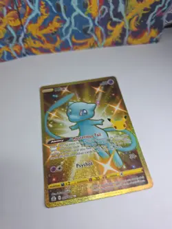Pokemon Gold Mew TCG Celebrations Holo Card 025/025 Mint Condition - Image 3