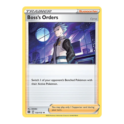 Boss's Orders 132/172 - NON HOLO RARE - DECK EXCLUSIVE - Brilliant Stars - NM - Image 1