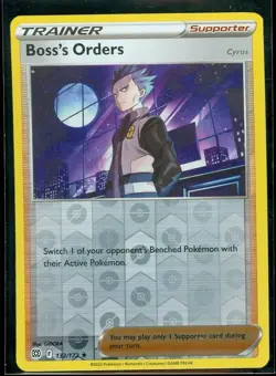 Boss's Orders 132/172 Reverse Holo Pokemon SWSH09: Brilliant Stars NM - Image 1