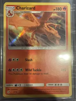 Pokemon TCG Charizard 5/18 Detective Pikachu Holo Rare Card - Image 1