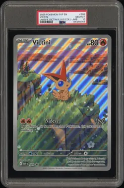 2025 POKEMON PROMO UNOVA VICTINI ILLUSTRATION COLLECTION-JUMBO VICTINI PSA 10 - Image 1