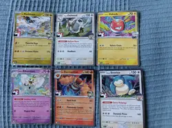 Pokemon TCG - Journey Together Prize Pack Stamped Promos Master Set x6 Holos - Image 1