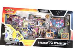 Pokemon TCG Lucario V & Tyranitar V Heavy Hitters Premium Collection Exclusive - Image 1