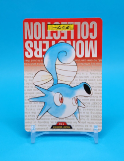 Pokemon Card Japanese - Horsea No. 116 - Bandai Carddass - Red - Image 2