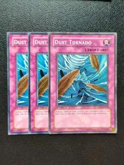 Yu-Gi-Oh - Dust Tornado 3X - Full Playset - All 1st Edition - Image 1