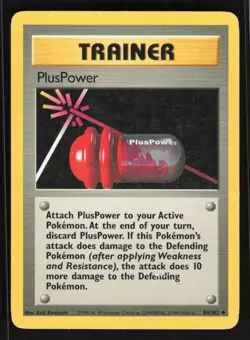 Pokemon Base Set #084/102 PlusPower Card TCCCX - Image 1
