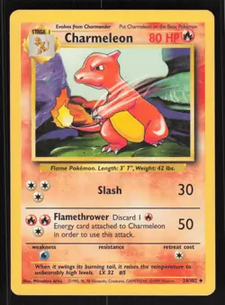 Pokemon Base Set 2 #035/130 Charmeleon Card TCCCX - Image 1