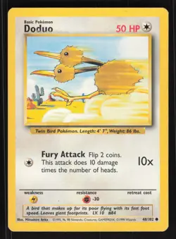 Pokemon Base Set #048/102 Doduo Card TCCCX - Image 1