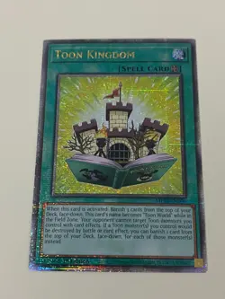 Yugioh Toon Kingdom x 3 - 1st QCR Quarter Century Secret Rare NM - Free Holo - A - Image 2