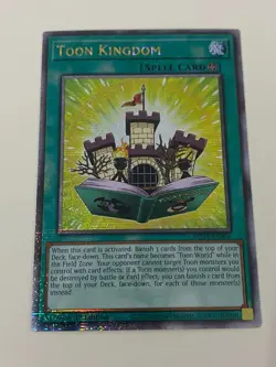 Yugioh Toon Kingdom x 3 - 1st QCR Quarter Century Secret Rare NM - Free Holo - A - Image 3