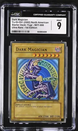 Dark Magician SDY-006 1st Edition Yu-gi-oh! North American CGC 9 Mint *009 - Image 1