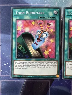 3x Toon Bookmark - BLCR-EN067 Secret Rare 1st Edition LP - Image 2