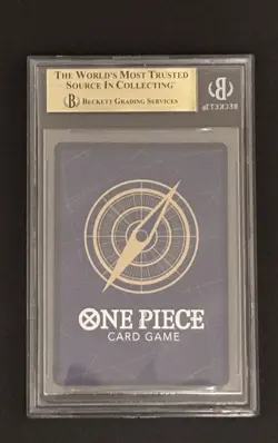 BGS 9.5 One piece card luffy 080 Mos burger Promo same as PSA10 Japanese Graded - Image 2