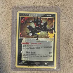 Pokemon Greninja Star Promo Holo SWSH144 Basic Water 130 HP Mist Slash Card - Image 1