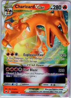 Charizard VSTAR 019/159 Crown Zenith - Pokemon Card - NM - Image 1