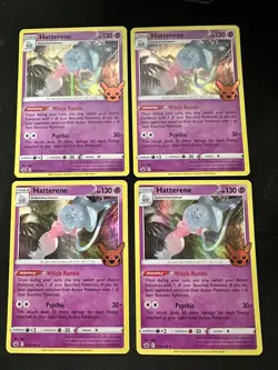 12 Card Set Hatterene 073/198 Holo Trick or Trade Halloween Pokemon - Image 4