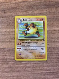 Primeape Jungle 43/64 Regular Unlimited Uncommon Pokemon Trading Card TCG - Image 1