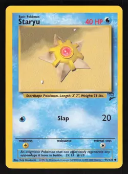 Pokemon Base Set #065/102 Staryu Card TCCCX - Image 1