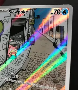 Slowpoke 204/198 Scarlet & Violet Base ILLUSTRATION RARE HOLO Pokemon Card NM - Image 5