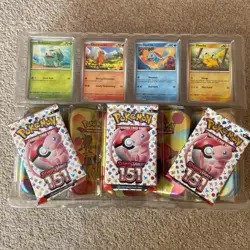 Pokemon 151 Scarlet Violet Costco 5-Pack Mini Tin Bundle. Opened. 3 sealed packs - Image 1