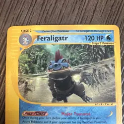Pokemon TCG Feraligatr 47/165 Expedition Base Set Rare English 2002 Vintage - Image 3