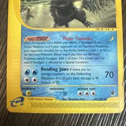 Pokemon TCG Feraligatr 47/165 Expedition Base Set Rare English 2002 Vintage - Image 4