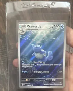 Pokemon TCG Wartortle Illustration Rare Holo 171/165 SV:151 PACK FRESH - Image 1