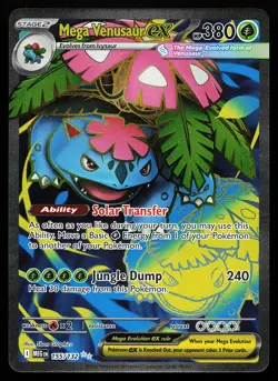 Mega Venusaur ex 155/132 Ultra Rare Mega Evolution Pokemon Card - Image 1