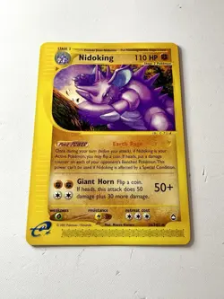 Nidoking Aquapolis 24/147 Non-Holo Rare Pokemon Expedition Vintage E-Series NM - Image 1