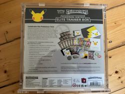 Celebrations 25th Anniversary Pokemon Center Elite Trainer Box NEW+Acrylic Case 820650809866 - Image 2