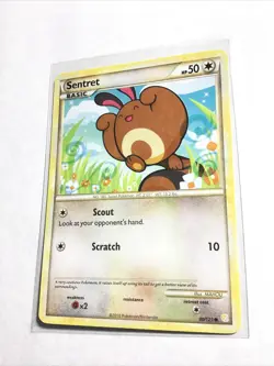 SENTRET - 80/123 - HeartGold SoulSilver HGSS - Pokemon Card - LP - Image 1
