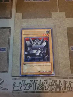 YUGIOH GIANT SOLDIER OF STONE LOB-068 RARE UNLIMITED ED 1996 PRINT VLP - Image 1