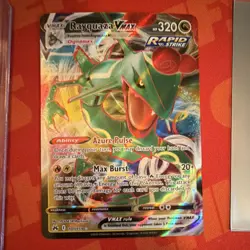 Pokemon Rayquaza VMAX Crown Zenith 101/159 Full Art Rapid Strike Holo 320 HP - Image 2