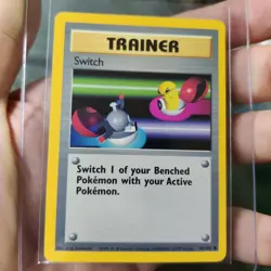 Switch Trainer Deck B 95/102 Pokemon 1999 NM Box Fresh - Image 1