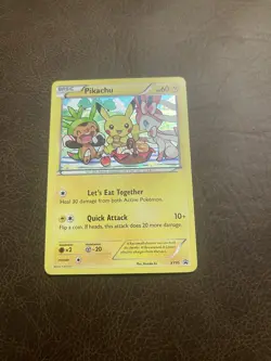 POKEMON PIKACHU BLACK STAR PROMO HOLO XY95 - Image 1