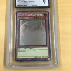Yu-Gi-Oh! Dark Magician Girl Ghost/Past 2 1st Ed Ghost Rare GFP2-EN177 CGC 9 - Image 3