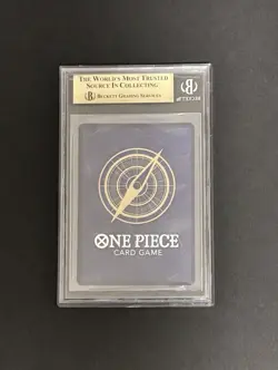 BGS 9.5 One piece card luffy 080 Mos burger Promo same as PSA10 Japanese Graded - Image 2