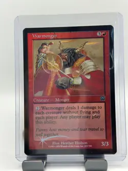 MTG, Warmonger Mercadian FOIL NM 225 $3 ORDER MIN Masques Foil - Image 1