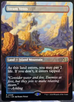 Steam Vents #348 Lorwyn Eclipsed Borderless Regular Rare - Image 1