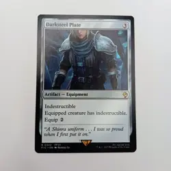 Darksteel Plate MTG Rare Magic: The Gathering Commander Final Fantasy 7 FFVII - Image 1