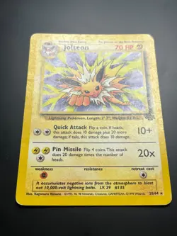 Jolteon 20/64 Jungle Pokemon Card Rare - Non Holo - Image 4