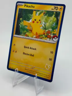 Pokemon Pikachu Blue Border My First Battle - Image 2