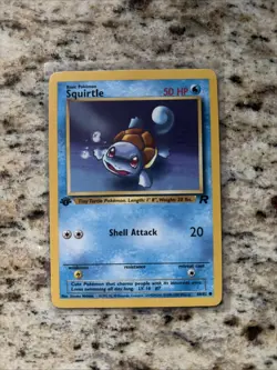 1# Pokemon Cards Squirtle 68/82 1ST EDITION Team Rocket Common - Image 1