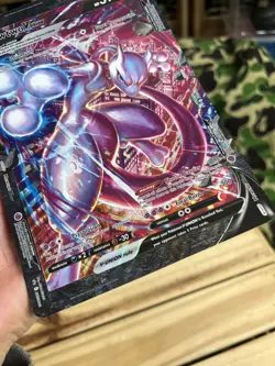 Pokemon TCG Mewtwo V-Union Pokemon Oversized Promos SWSH160 Promo Jumbo - Image 5