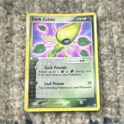 The Pokemon Company Dark Celebi 4/101 EX Team Rocket Returns Rare 2004 70HP - Image 1