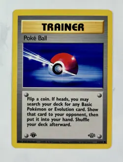 Poke Ball 1999 Pokemon Game Jungle 1st Edition #64/64 * Light Play - Image 1