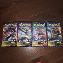 Lot Of 4 - Pokemon TCG Champions Path Sealed Booster Pack - Image 1